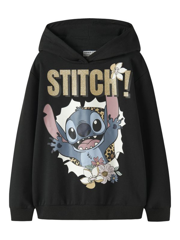 Nkfjynda Stitch sort hettegenser 