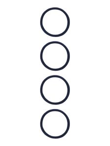 Hovedbilde Nkfriga 4pk h&aring;rstrikker i m&oslash;rkebl&aring; m/glitter