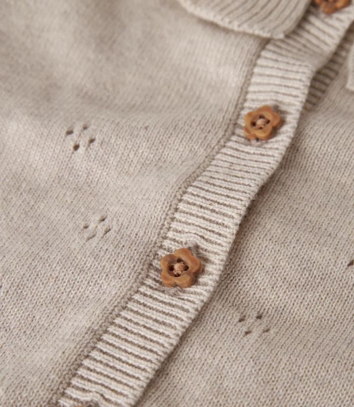 Nbfdiame beige strikket cardigan