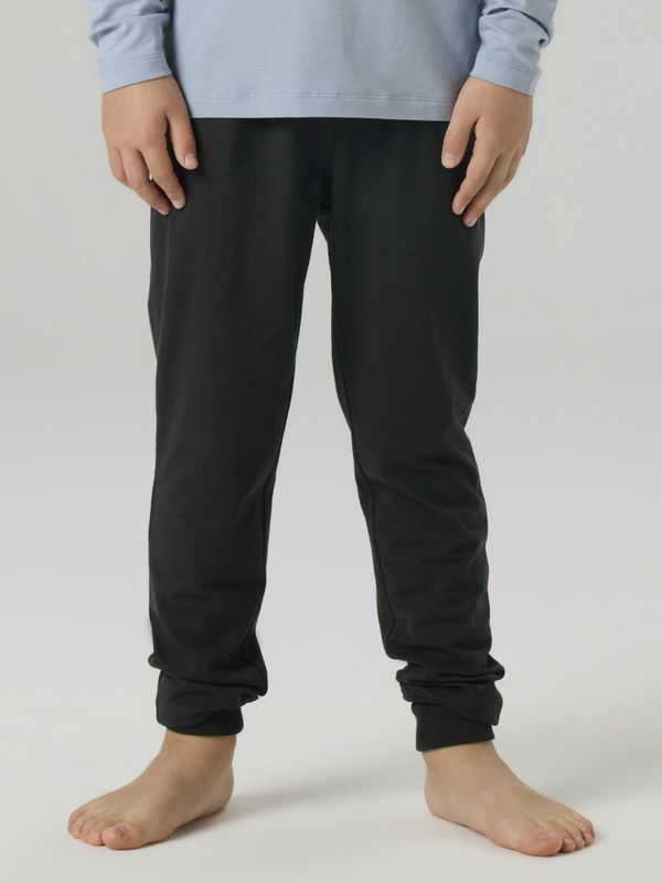 Nkmnightset lyseblå og svart pysj m/motorsykkel