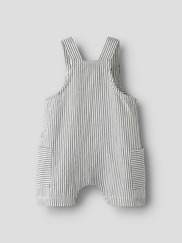 Nbmfar mørkeblå og offwhite stripete romper