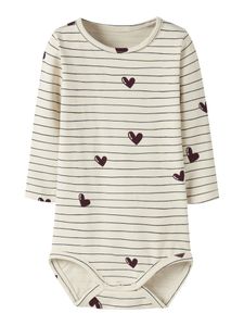 Hovedbilde Name it, Nbfvandora beige body m striper/hjerter