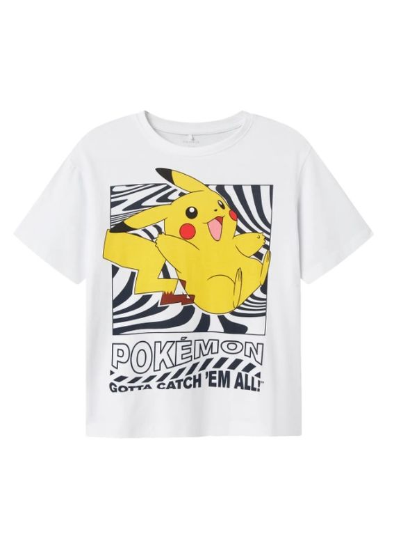 Nkmjamish hvit t-skjorte med Pokemon
