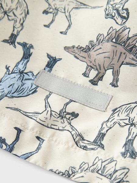 Name it, Nmmmax beige vindjakke m/dinosaurer