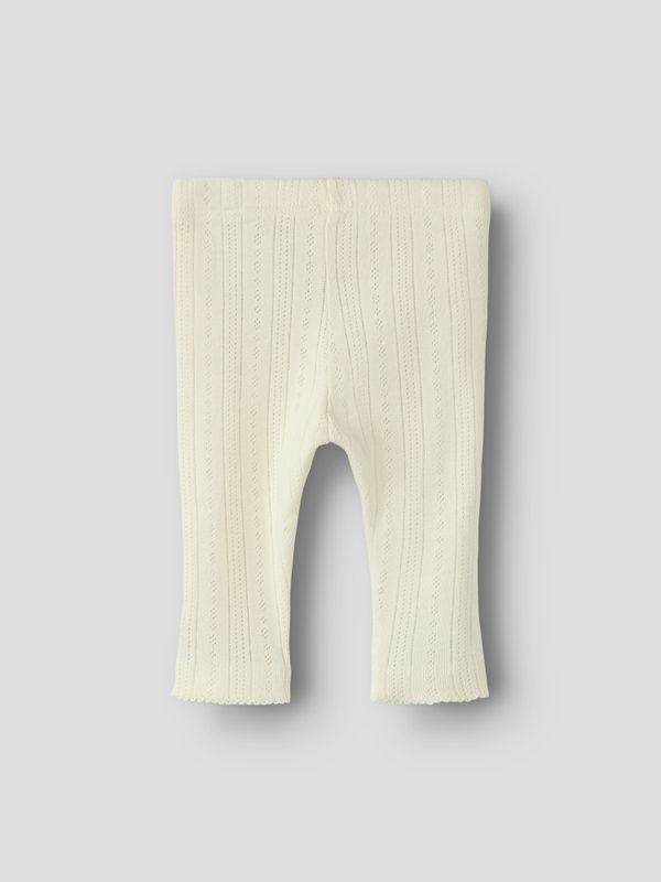 Nbfophelia offwhite slim legging m/mønster i stoffet