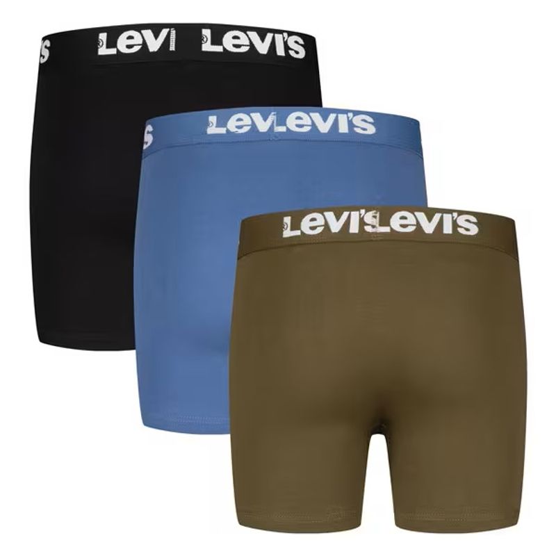 Levi's 3 pk grønn, blå og svarte boxere