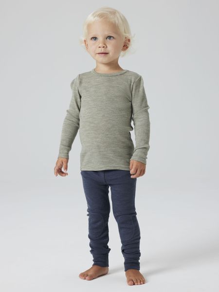 Name it, Nmnwax mørkeblå ull longs