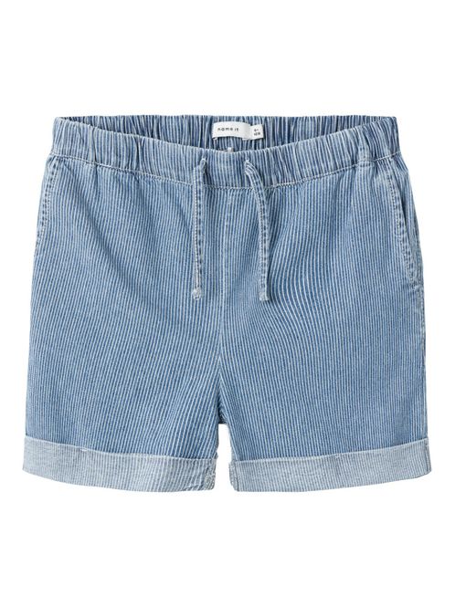 Hovedbilde Nkfbella mellomblå vid shorts med hvite striper