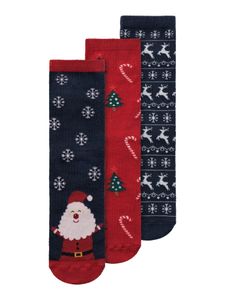 Hovedbilde Name it, Nkrinchristmas 3-pk julesokker