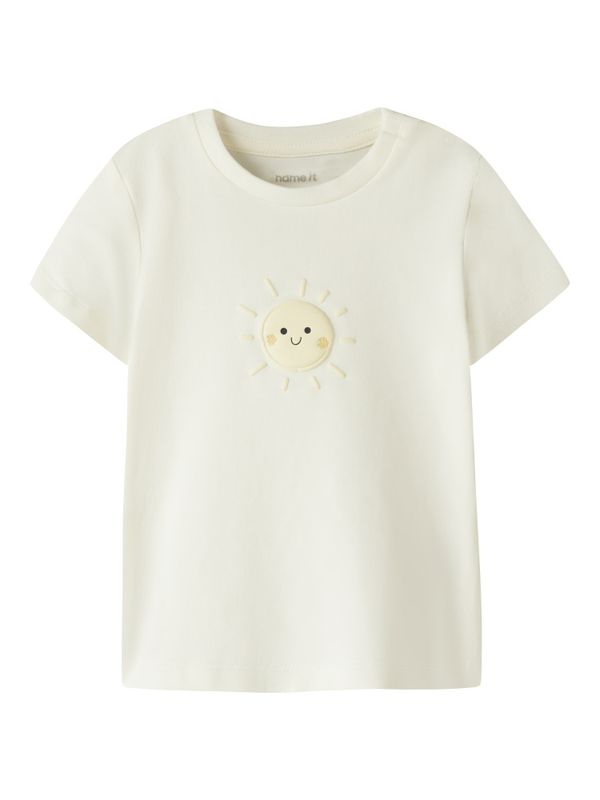 Nbmvacion offwhite t-skjorte med sol