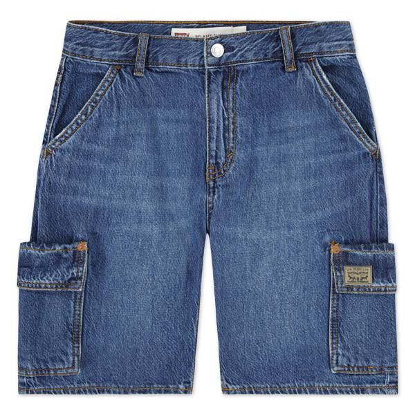 Levi`s, Denim mellomblå cargo shorts