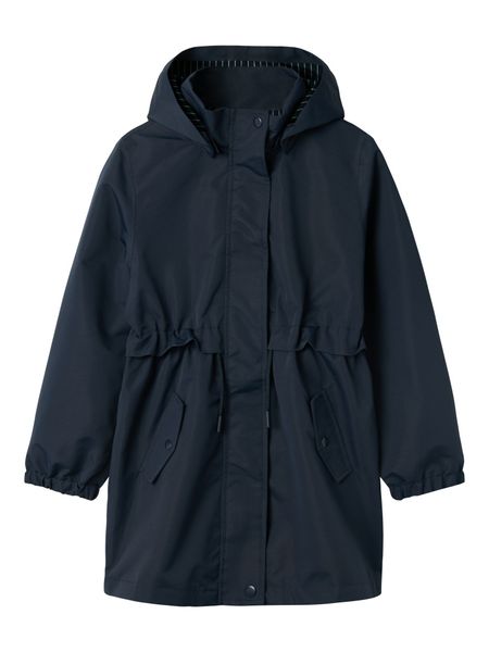 Name it, Nkfmalex08 mørkeblå lang skalljakke