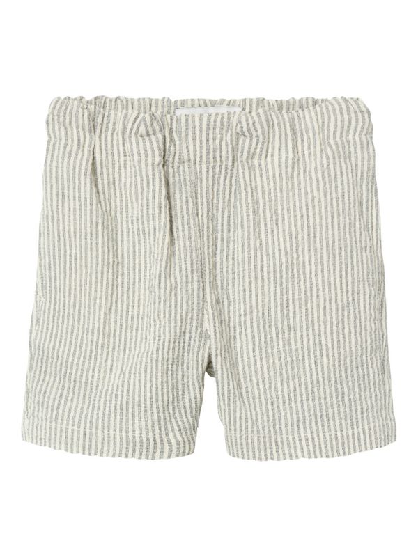 Nmmfedenis stripete blå og offwhite shorts
