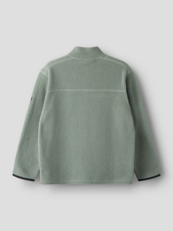 Nmmbulin grønn teddy fleece jakke