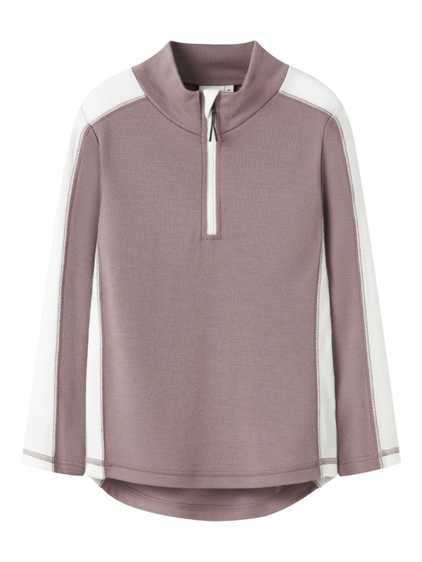 Nkfwillo gammelrosa/offwhite ullgenser m/ glidelås 