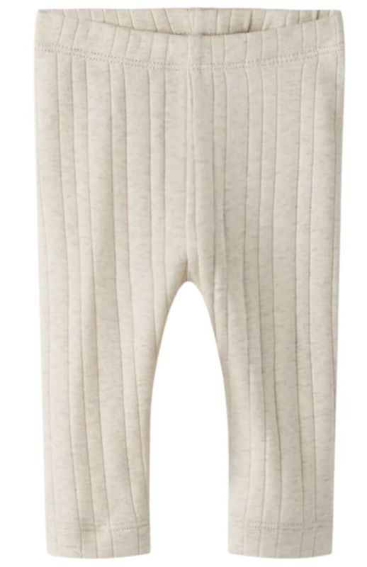 Nbmfilus beige melert legging 