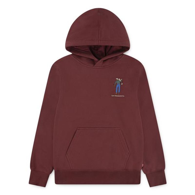 Levi's, Saddle man rustrød hettegenser