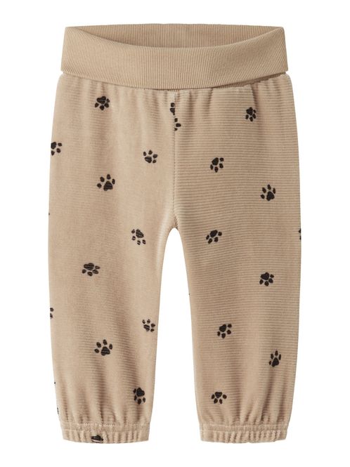 Hovedbilde Nbmnorden beige velourbukse m/poter