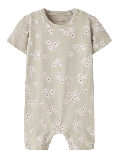 Hovedbilde Nbfvandora beige soldress med blomster