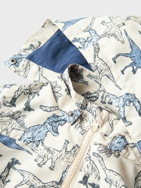Name it, Nmmmax beige vindjakke m/dinosaurer