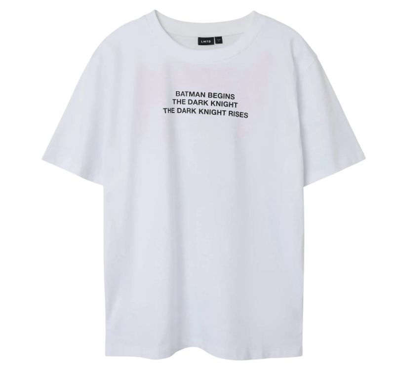 Nlmdux hvit Batman t-skjorte