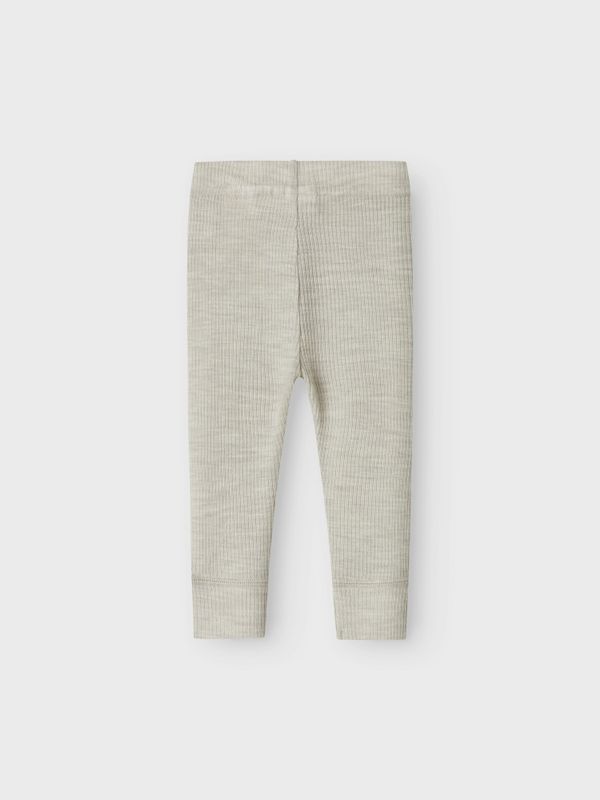 Nbnwax lys gråbeige ullstilongs