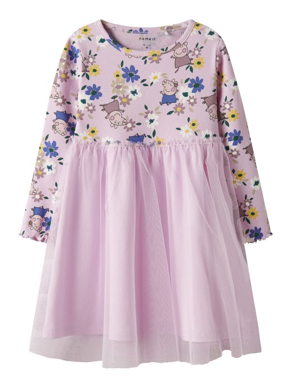 Nmfansa rosa Peppa gris kjole