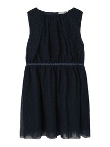 Hovedbilde Name it, Nkfvabos m&oslash;rkebl&aring; tyllkjole m/prikker