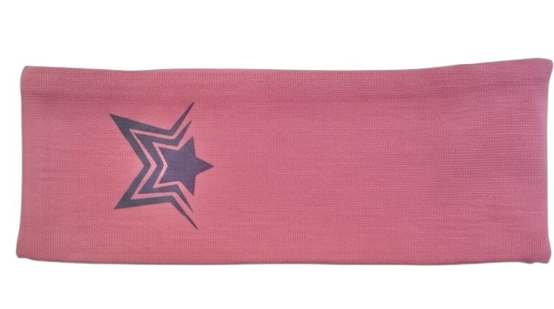 Nmnmoppy rosa pannebånd m/ stjerne