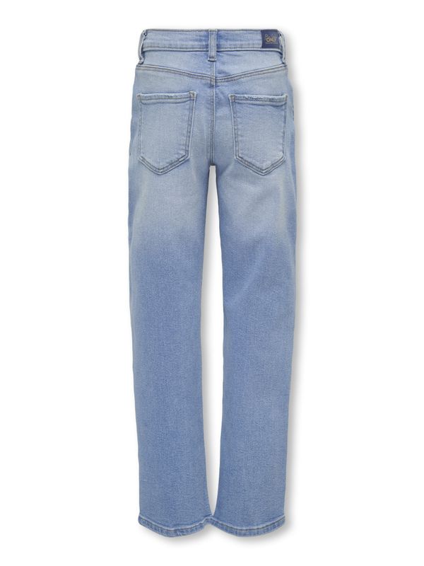 Kogastrid lyseblå vid jeans m/ splitt