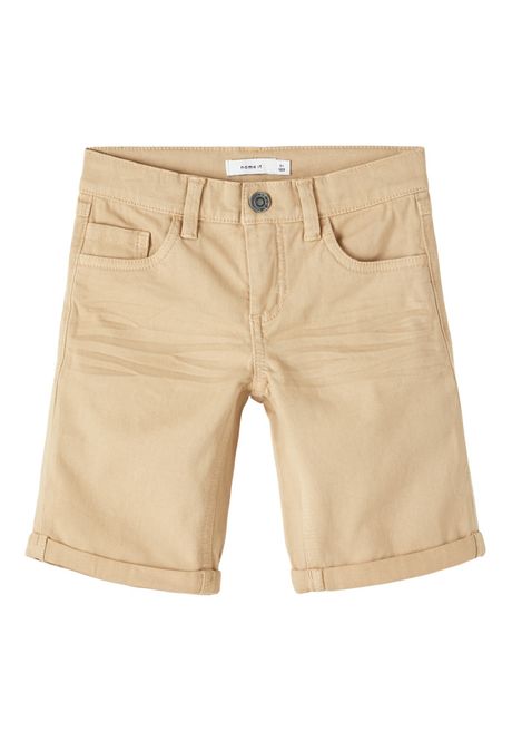 Hovedbilde Nkmsilas mørk beige twill shorts