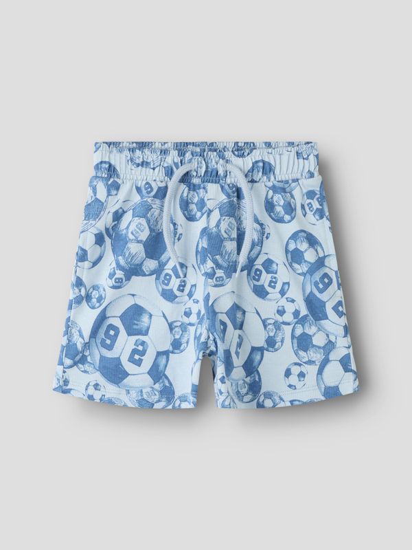Nmmhootball blå shorts med fotballer