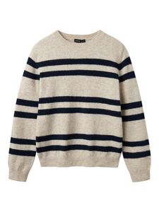 Hovedbilde LMTD, Nlnlodet beige strikket genser m/striper