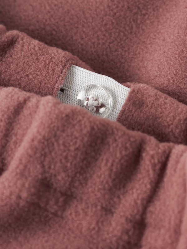 Nmflaspektra mørk ferskenrosa fleece sett