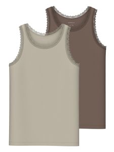Hovedbilde Name it, Nkftank 2pk brun/beige blonde singletter